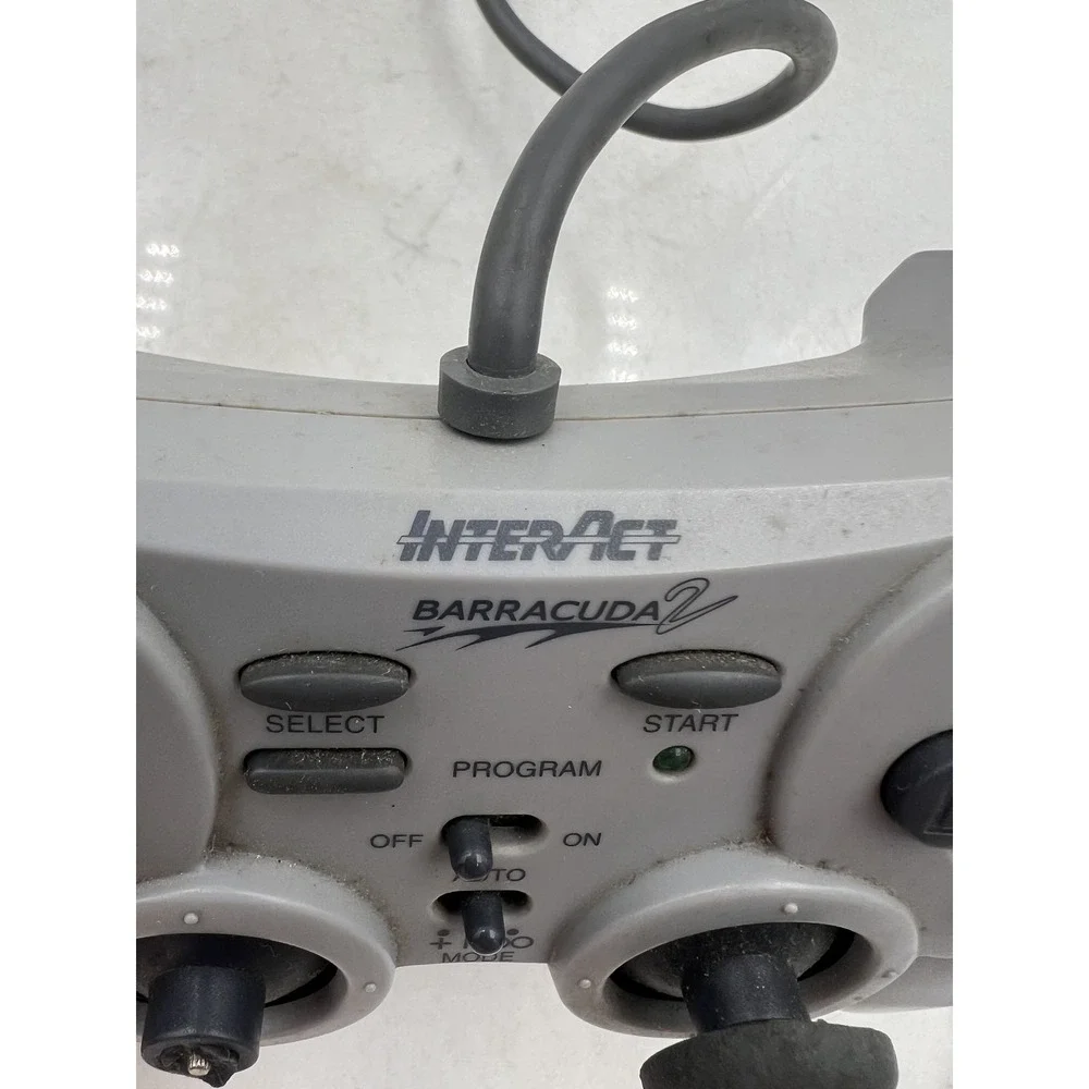InterAct Barracuda 2 Gray Wired Controller PS1 PlayStation SV-1133